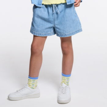 شورت جينز خفيف أزرق للفتيات